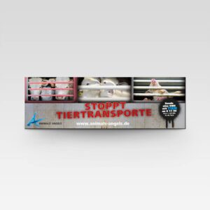 Charity Aufkleber "Stoppt Tiertransporte"