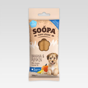 Soopa PUPPY Sticks Banana & Pumpkin 100 g
