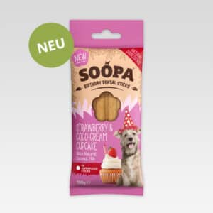 Soopa Dental Sticks Strawberry & Coco-Cream Cupcake 100 g