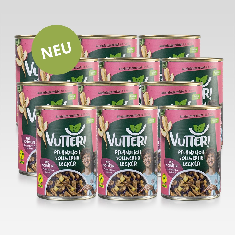 Green Plant Petfood Vutter Nassfutter wie Schwein 12 x 400 g